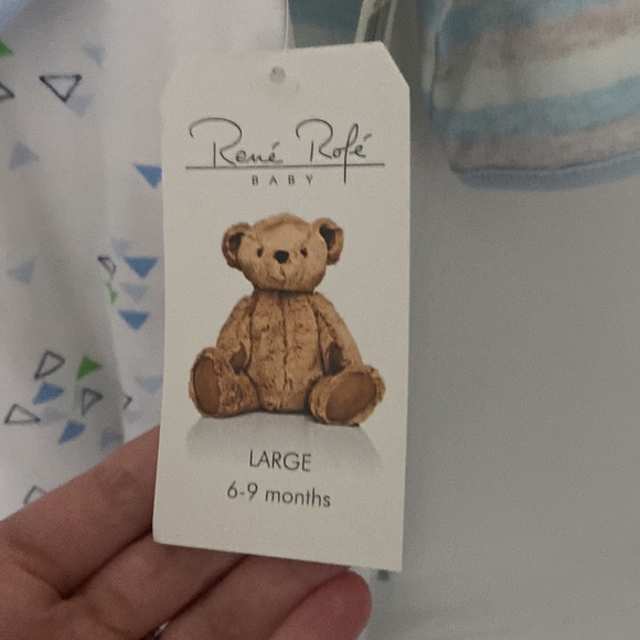 NWT 3 Piece Sleeper, Onesie and Bib size 6-9 Month - Picture 7 of 9